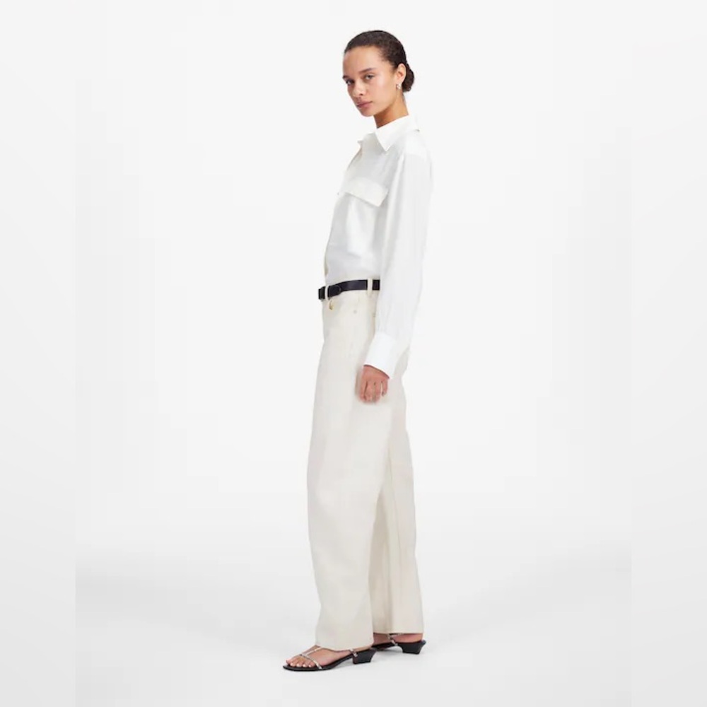 madewell | the darted barrel-leg jeans- vintage canvas - Picture 4 of 13